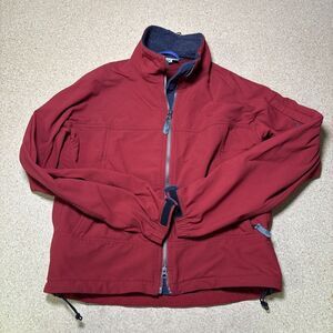 Ibex Climawool Soft Shell Jacket Red Full Zip Men's Size Medium M